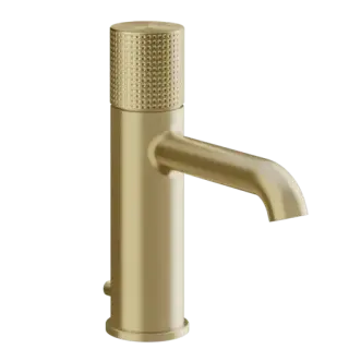Смеситель для раковины Gessi HABITO CESELLO 70401#727 цвет-браш.латунь PVD