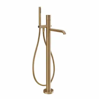 Смеситель для ванны Gessi HABITO INTRECCIO 70128#726 цвет-warm bronze brushed PVD