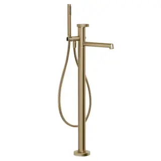 Смеситель для ванны Gessi ANELLO 63328#726 цвет-warm bronze brushed PVD