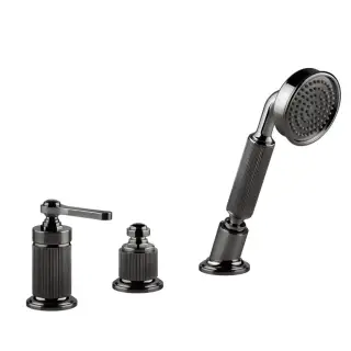 Смеситель для ванны Gessi VENTI20 65043#706 black metal PVD