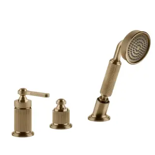 Смеситель для ванны Gessi VENTI20 65043#726 warm bronze brushed PVD