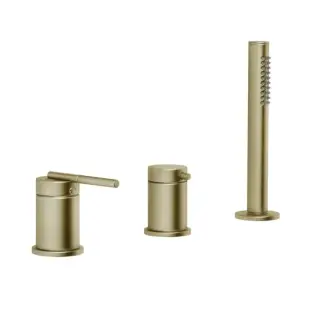 Смеситель для ванны Gessi INGRANAGGIO 63547#727 браш.латунь PVD