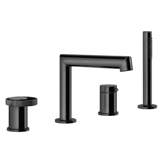 Смеситель для ванны Gessi ANELLO 63337#706 black metal PVD