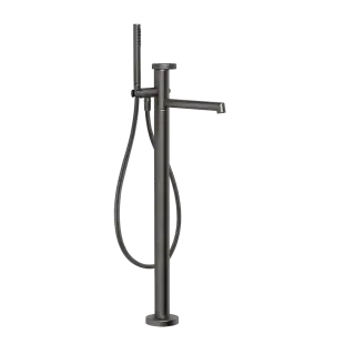 Смеситель для ванны Gessi ANELLO 63328#707 black metal brushed PVD