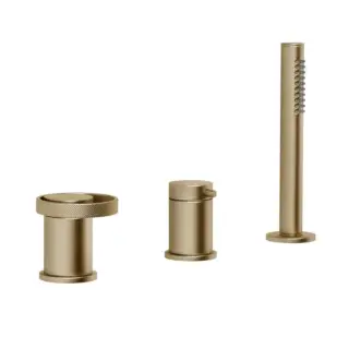 Смеситель для ванны Gessi ANELLO 63347#726 warm bronze brushed PVD