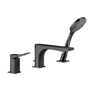Смеситель для ванны Gessi RILIEVO 59037#706 black metal PVD