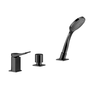 Смеситель для ванны Gessi RILIEVO 59043#707 black metal brushed PVD