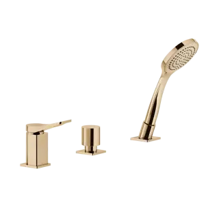 Смеситель для ванны Gessi RILIEVO 59043#735 warm bronze PVD