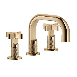 Смеситель для раковины Gessi INCISO 58112#735 warm bronze PVD