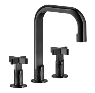 Смеситель для раковины Gessi INCISO 58113#706 black metal PVD