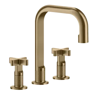 Смеситель для раковины Gessi INCISO 58113#726 warm bronze brushed PVD