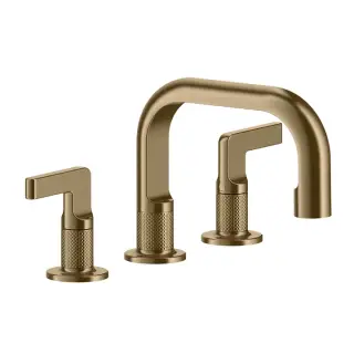 Смеситель для раковины Gessi INCISO 58011#726 warm bronze brushed PVD