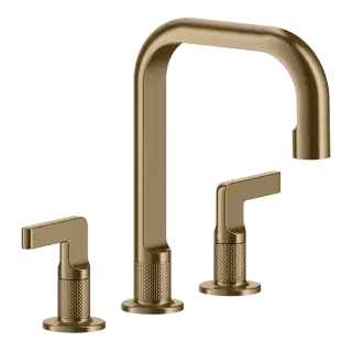 Смеситель для раковины Gessi INCISO 58013#726 warm bronze brushed PVD