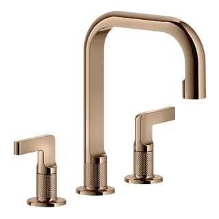 Смеситель для раковины Gessi INCISO 58013#030 медь PVD