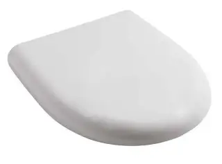 Сиденье для унитаза белый блестящий/хром