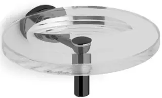 Мыльница Bertocci Cinquecento 110.0501.0800 прозрачное стекло/черный матовый