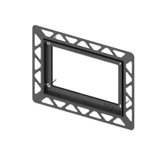 Рамка монтажная для установки стеклянных панелей TECEloop&TECEsquare на уровне стены, черная 29*0.5-1.8*h22 черный