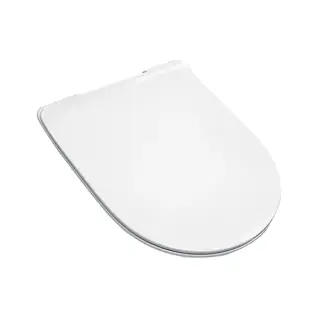 Крышка тонкая с сиденьем для унитаза, механизм soft-close белый