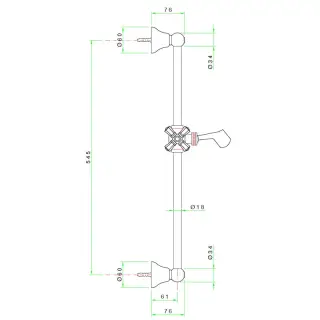 Nicolazzi 8072BZ01 Штанга для душа
