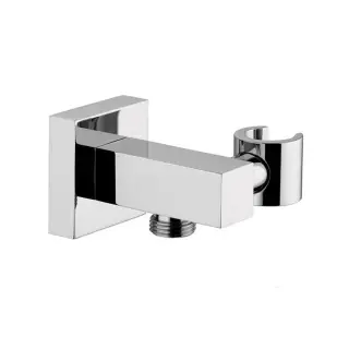 Nicolazzi 5690CR Выход со стены с держателем душевого шланга, квадратный 1/2 MM