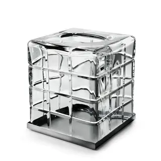 Контейнер для салфеток 3SC Palace PA71ACRCFSM цвет-clear crystal/nickel satin black
