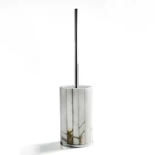 Ершик туалетный 3SC RIGATO AL17NL цвет-alabaster/nickel