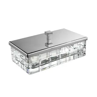 Контейнер для ватных дисков/палочек 3SC Palace PA78ACRNX цвет-clear crystal/nickel satin matt