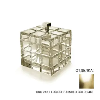 Контейнер для ватных дисков/палочек 3SC Palace PA48AAMGD цвет-yellow crystal/gold