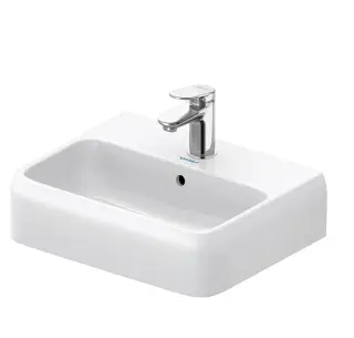 Раковина, Duravit, Qatego, шгв 450*350*145, отверстия для смесителя-1, цвет-белый