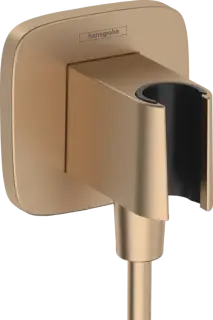 Шланговое подсоединение, Hansgrohe, FixFit Q, цвет-шлифованная бронза