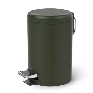 Decor Walther © 0615760 - Ведро с педалью TE 35, цвет Черный матовый (Изделие может иметь нюансы)