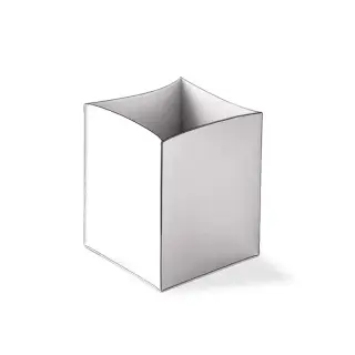 Decor Walther 0938750 Корзина для бумаг NAPPA PK без крышки - Натуральная кожа NAPPA белоснежно-бела