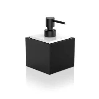 Decor Walther © 0937260 BROWNIE SSP дозатор для мыла - Имитация кожи Черный с белым фарфором
