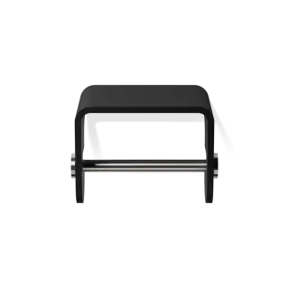 Decor Walther 0974565 STONE TPH4 Держатель для туалетной бумаги - черный матовый / матовая нержавеющ