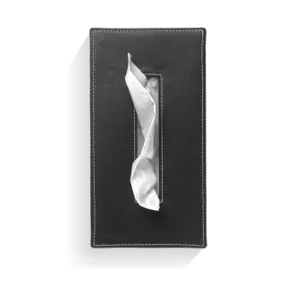 Decor Walther © 0839960 - KB 40 Салфетница Имитация кожи черная