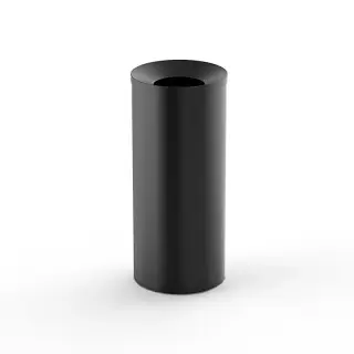 Decor Walther © 0615560 Мусорный бак DW 230 с внутренним ведром для торгового центра / Черный матовы