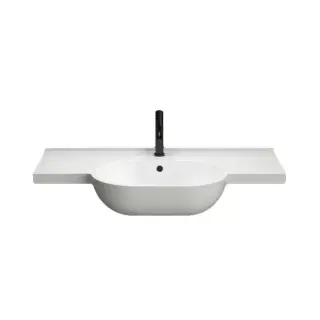 GLOBO ME100BI Раковина подвесная/для установки на консоль MODE, размер 100 см, крепление в комплекте