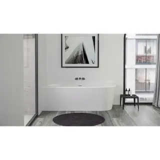 Knief 0100-277-R WALL-R Ванна акриловая пристенная правая, в левый угол 180х80х60H, белая глянцевая