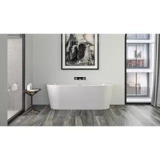 Knief 0100-255(06S) WALL XS Ванна акриловая пристенная 165x75x58H, белая глянцевая