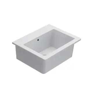 GLOBO FO063BI Раковина FORTY3 подвесная/для установки на мебель, размер 60х50 см, цвет bi (Bianco)