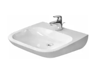 Раковина, Duravit, D-Code, шгв 600*555*155, отверстия для смесителя-1, цвет-белый