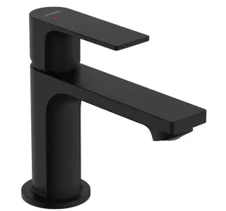 Смеситель для раковины, Hansgrohe, Rebris E, CoolStart, цвет-черный матовый