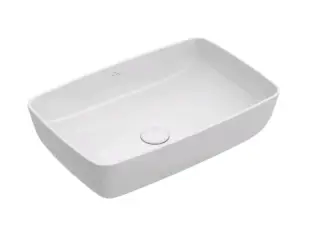 Раковина, Villeroy&Boch, Artis, шгв 580*380*125, отверстия для смесителя-отсутствуют, цвет-альпийский белый