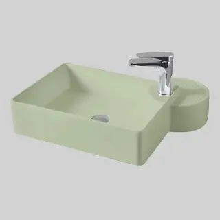 Раковина Art Ceram Cartesio CAL002.35.00 Цвет- зеленый глянцевый