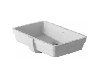 Раковина, Duravit, Vero, шгв 485*315*160, отверстия для смесителя-отсутствуют, WonderGliss, цвет-белый