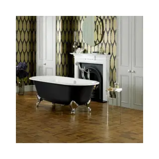 Ванна Victoria+Albert Radford special RAD-N-26-OF+FTRAD-PC структура - цвет Down Pipe(Farrow&Ball), ножки - полированный хром