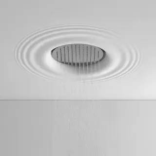 Верхний душ Antonio Lupi RAIN DROP RAINDROP структура-FLUMOOD белый, лейка-нерж.сталь сатинированная