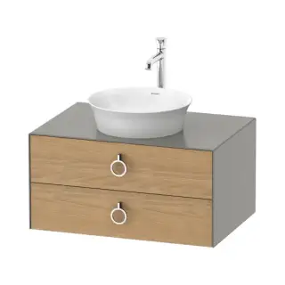 Комплект мебели с раковиной Duravit White Tulip WT49900H592+2362430079+UV99720H5H5+0050364600 Natural Oak solid, Stone Grey