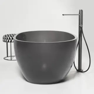 Смеситель для ванны Antonio Lupi Indigo ND903GR+ND902IN цвет-Grafite