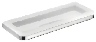 Полка для ванной Colombo Design LULU B6203 хром/матовое стекло